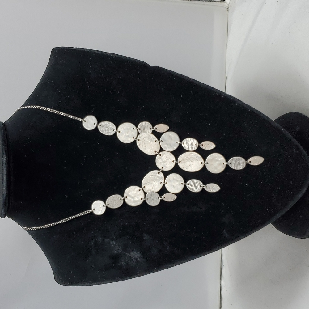 Halogen silver layered necklace - Picture 1 of 5